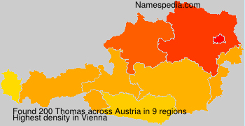 Surname Thomas in Austria