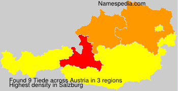 Surname Tiede in Austria