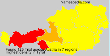 Surname Trixl in Austria