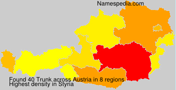 Surname Trunk in Austria