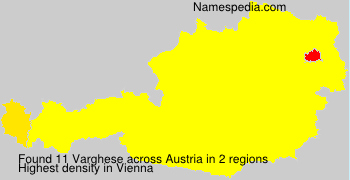 Surname Varghese in Austria