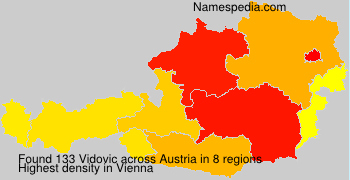 Surname Vidovic in Austria