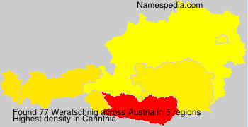 Surname Weratschnig in Austria