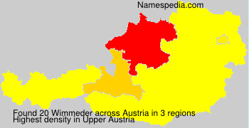 Surname Wimmeder in Austria