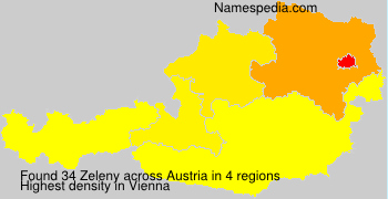 Surname Zeleny in Austria