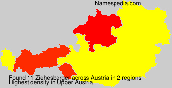 Surname Ziehesberger in Austria