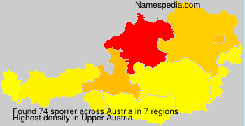 Surname sporrer in Austria