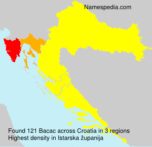 Surname Bacac in Croatia