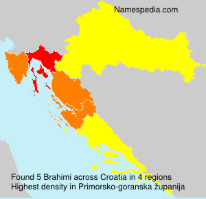 Surname Brahimi in Croatia