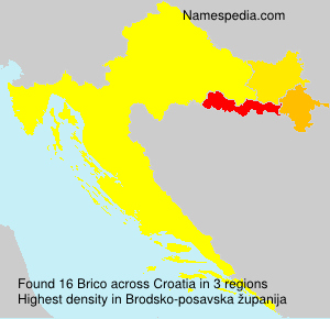 Surname Brico in Croatia