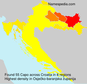 Surname Capo in Croatia