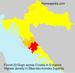 Surname Gugo in Croatia
