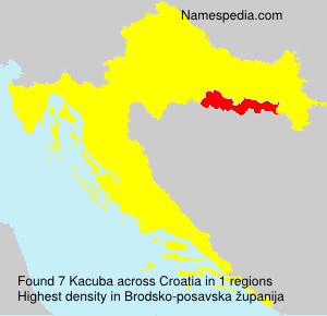 Surname Kacuba in Croatia