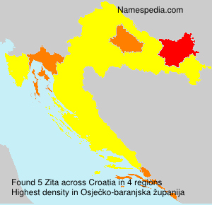 Surname Zita in Croatia