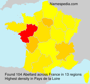 Surname Abellard in France