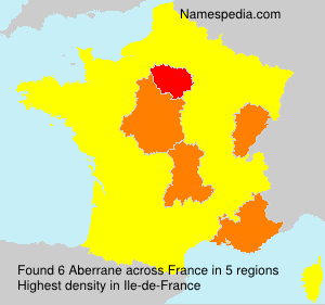 Surname Aberrane in France