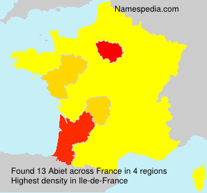 Surname Abiet in France