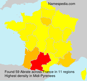 Surname Abrate in France