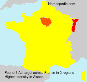 Surname Achargui in France Surname Achargui in France