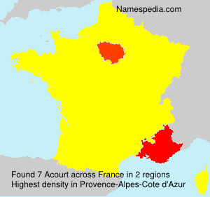 Surname Acourt in France