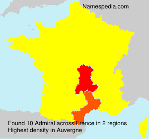 Surname Admiral in France