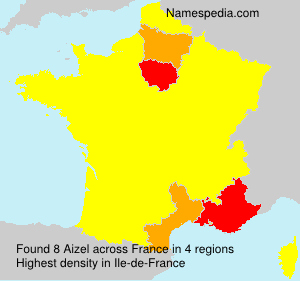 Surname Aizel in France