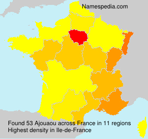 Surname Ajouaou in France
