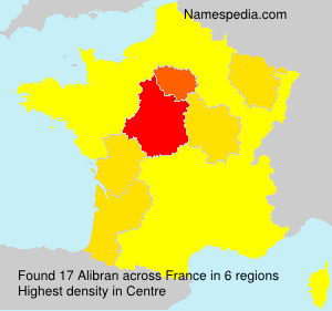 Surname Alibran in France