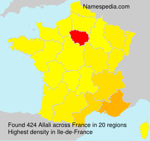 Surname Allali in France