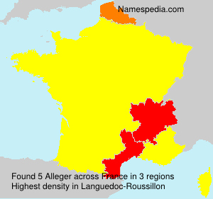 Surname Alleger in France Surname Alleger in France