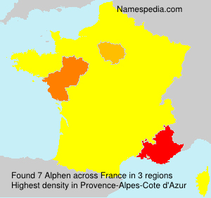 Surname Alphen in France