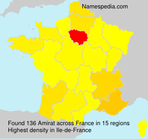 Surname Amirat in France