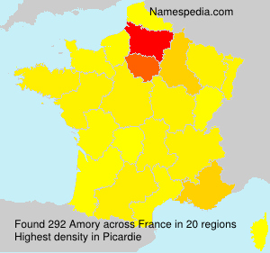 Surname Amory in France