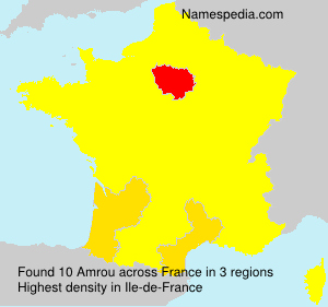 Surname Amrou in France