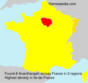 Surname Anantharajah in France
