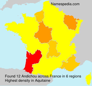 Surname Andichou in France