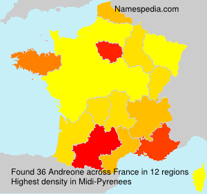 Surname Andreone in France