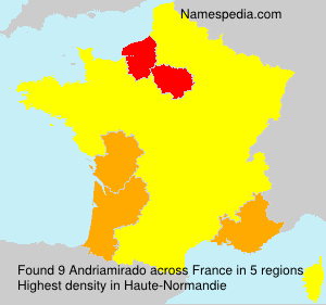 Surname Andriamirado in France