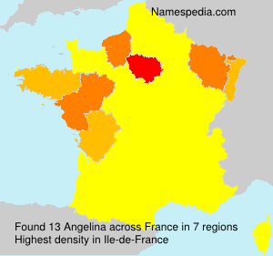 Surname Angelina in France