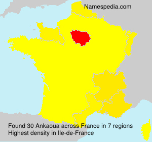 Surname Ankaoua in France