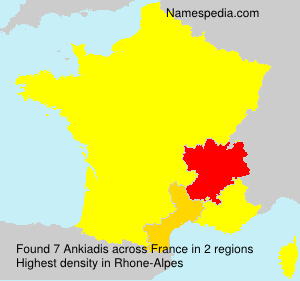 Surname Ankiadis in France