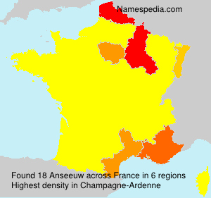 Surname Anseeuw in France