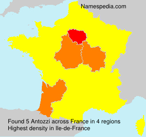 Surname Antozzi in France