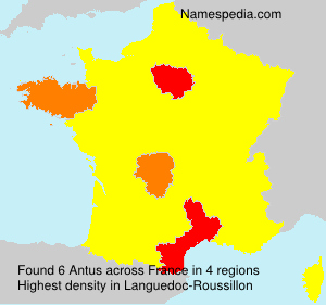 Surname Antus in France