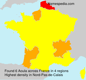 Surname Aoula in France