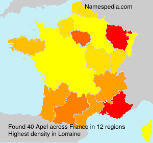 Surname Apel in France