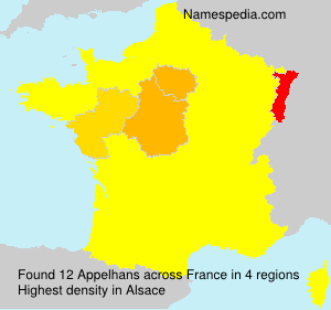 Surname Appelhans in France