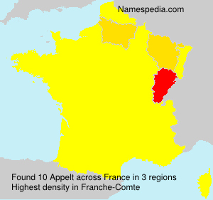 Surname Appelt in France