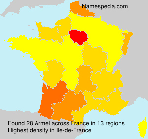 Surname Armel in France
