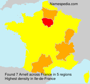 Surname Arnell in France